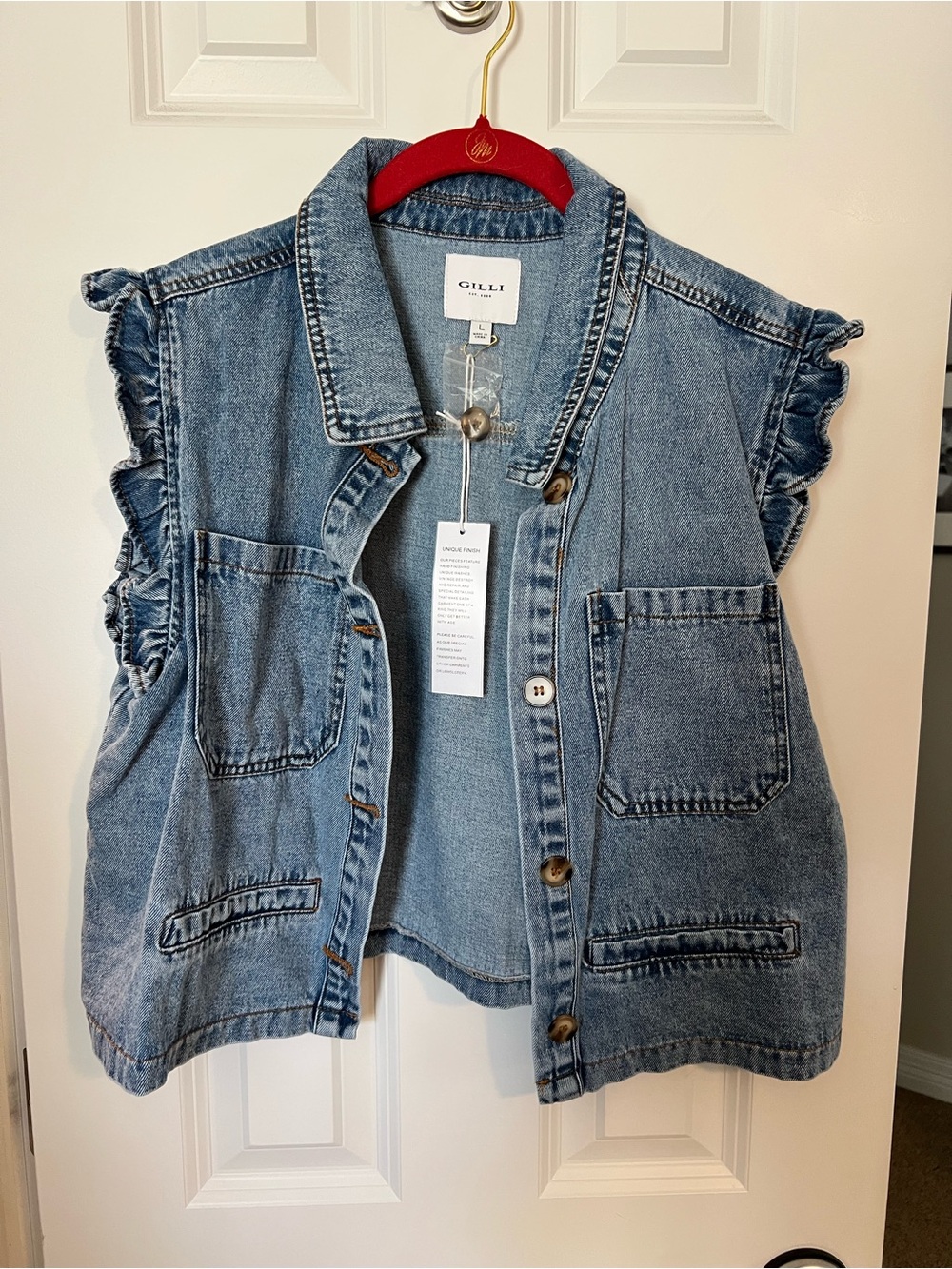 Gilli Light Blue Denim Vest